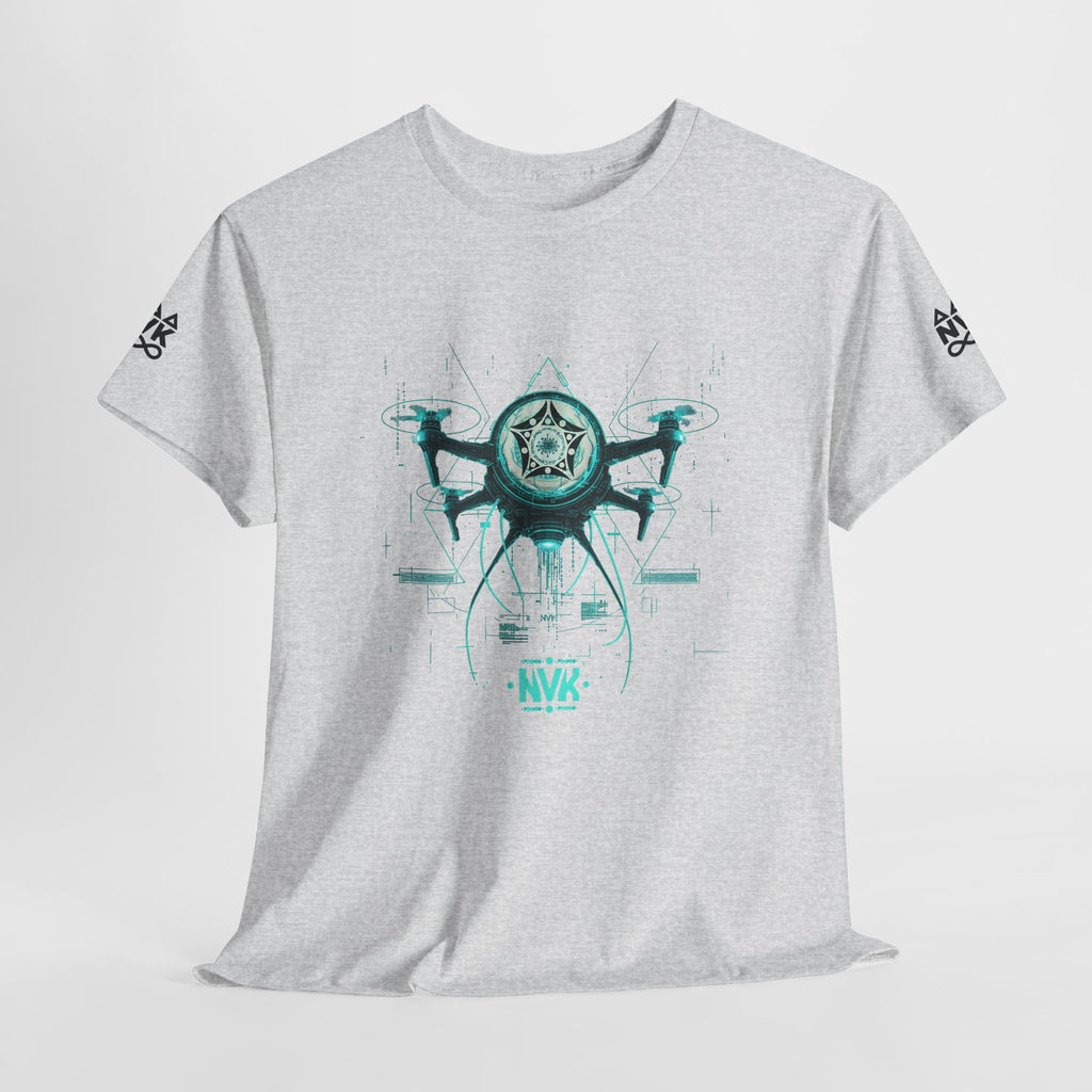 NVK ALIEN DRONE EMBLEM TEE™ — Futuristic Tech Graphic