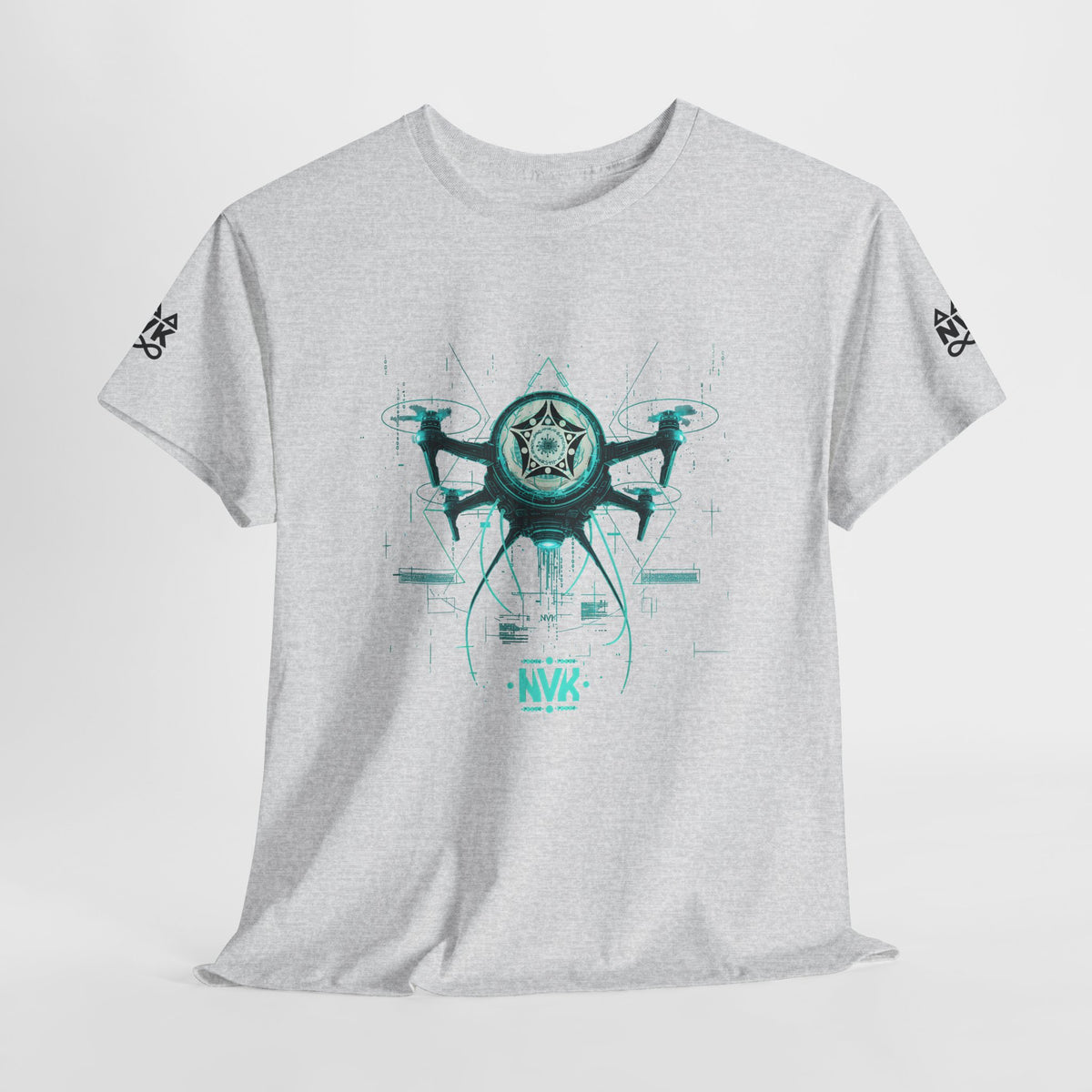 NVK ALIEN DRONE EMBLEM TEE™ — Futuristic Tech Graphic