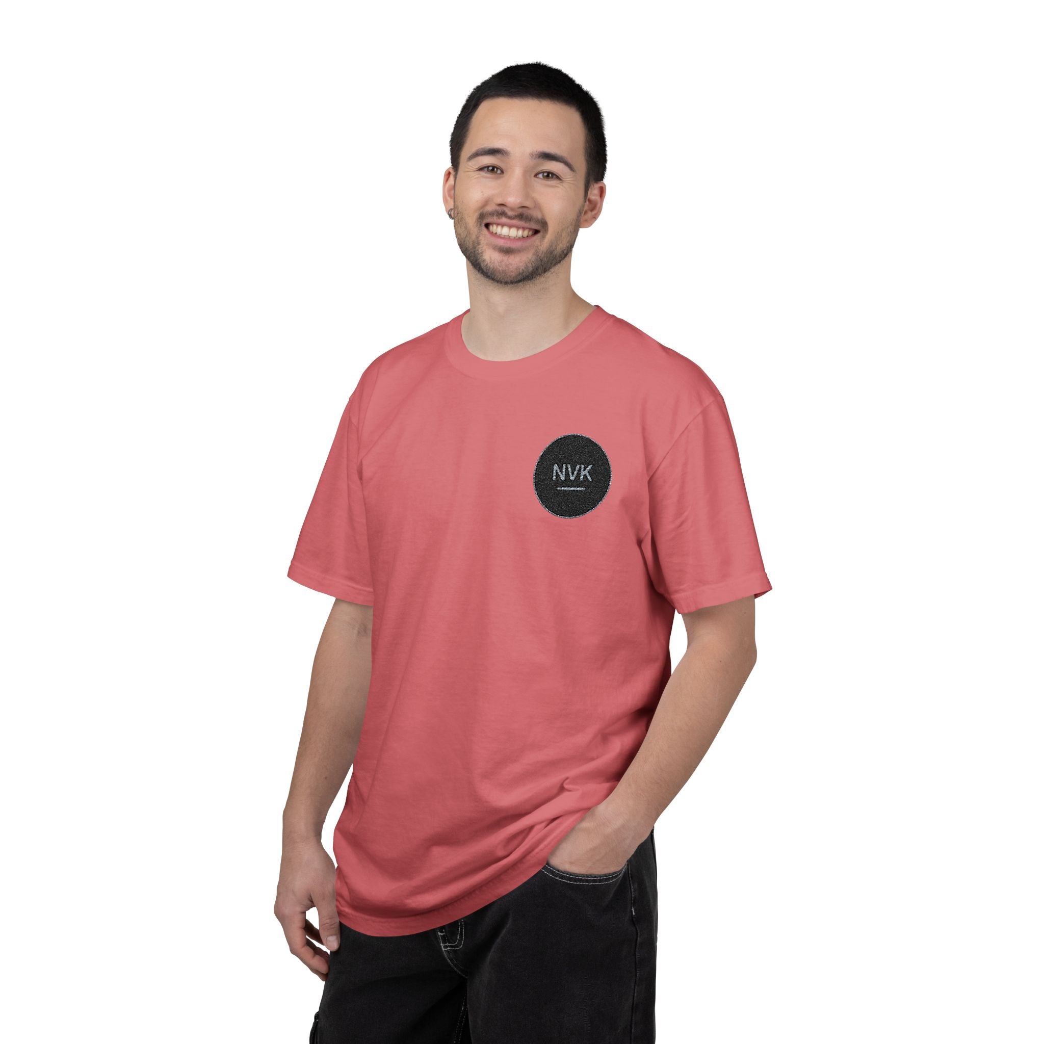 NVK MINIMAL LOGO TEE™ — Heavyweight Garment-Dyed Essential