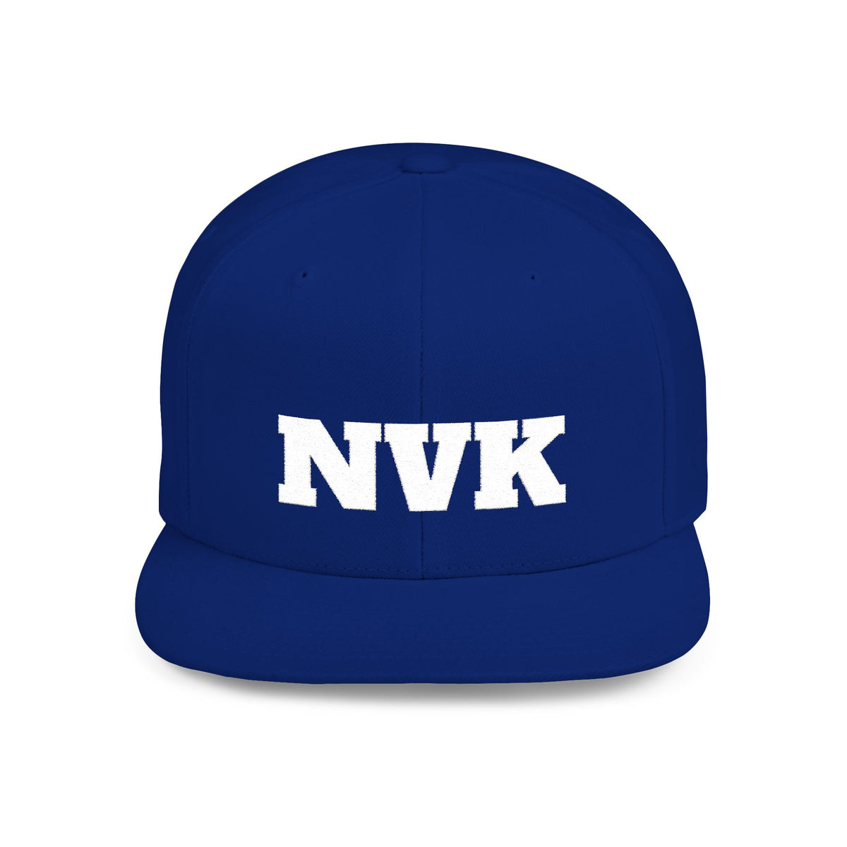 NVK FLAT BILL SNAPBACK™ — Bold Distressed Embroidered Logo