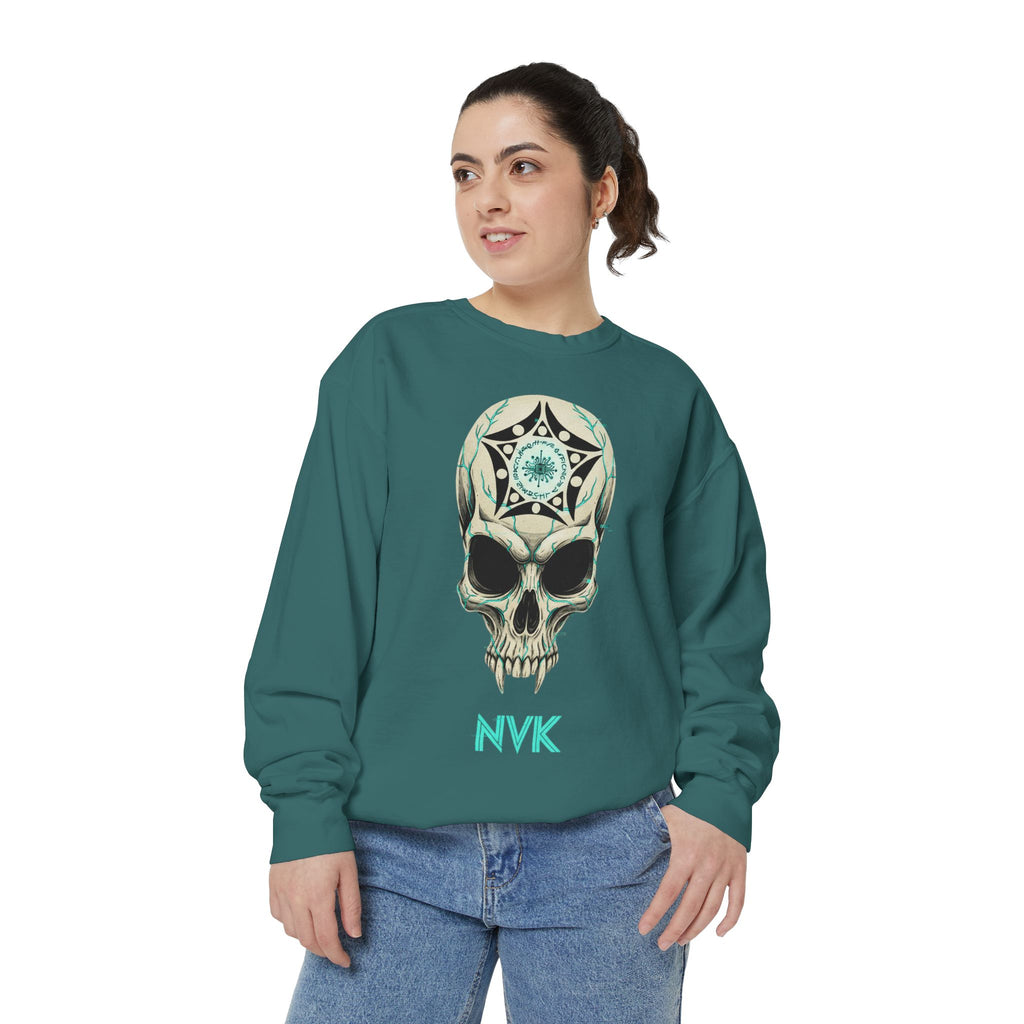 NVK BUGA SPHERE SKULL SWEATSHIRT™ — Graphic Crewneck