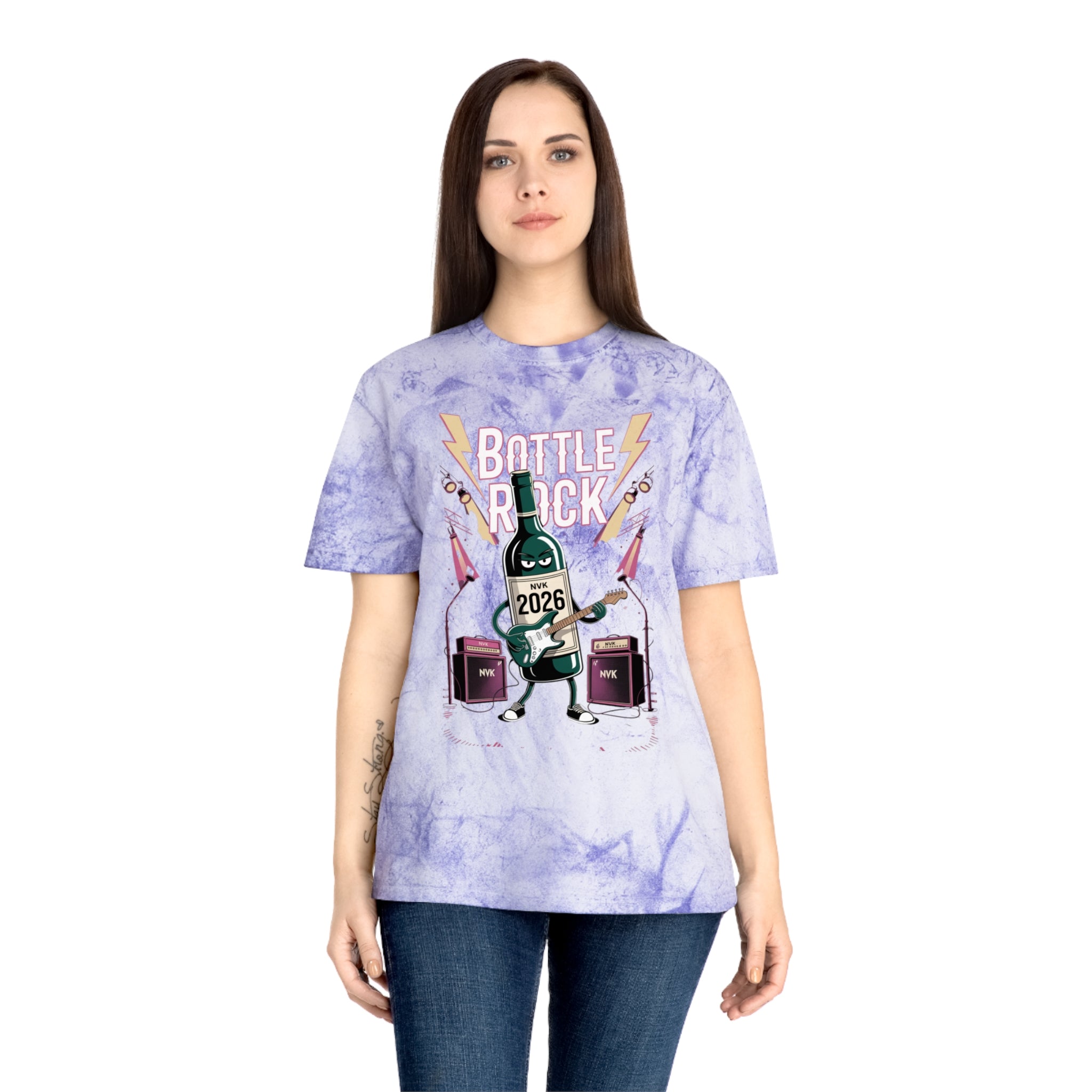 NVK BOTTLE ROCK TEE™ — Vintage Tie-Dye Graphic