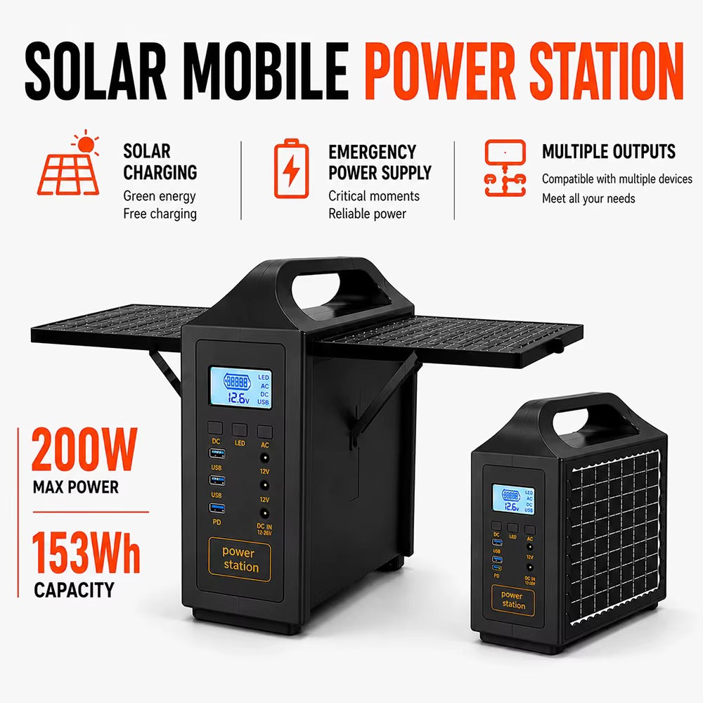 NVK POWER™ Portable Solar Power Station (200W Pro)