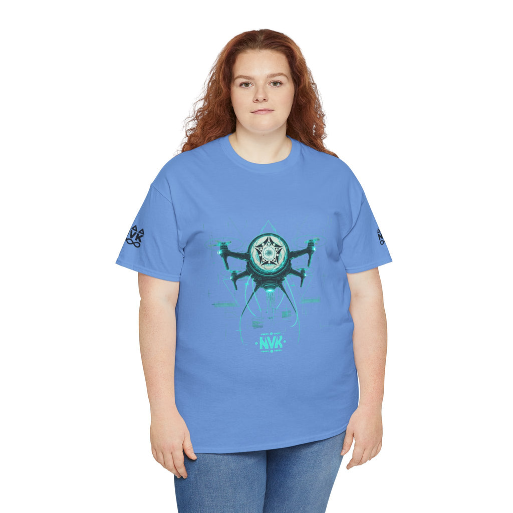 NVK ALIEN DRONE EMBLEM TEE™ — Futuristic Tech Graphic