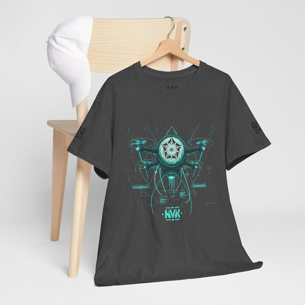 NVK ALIEN DRONE EMBLEM TEE™ — Futuristic Tech Graphic