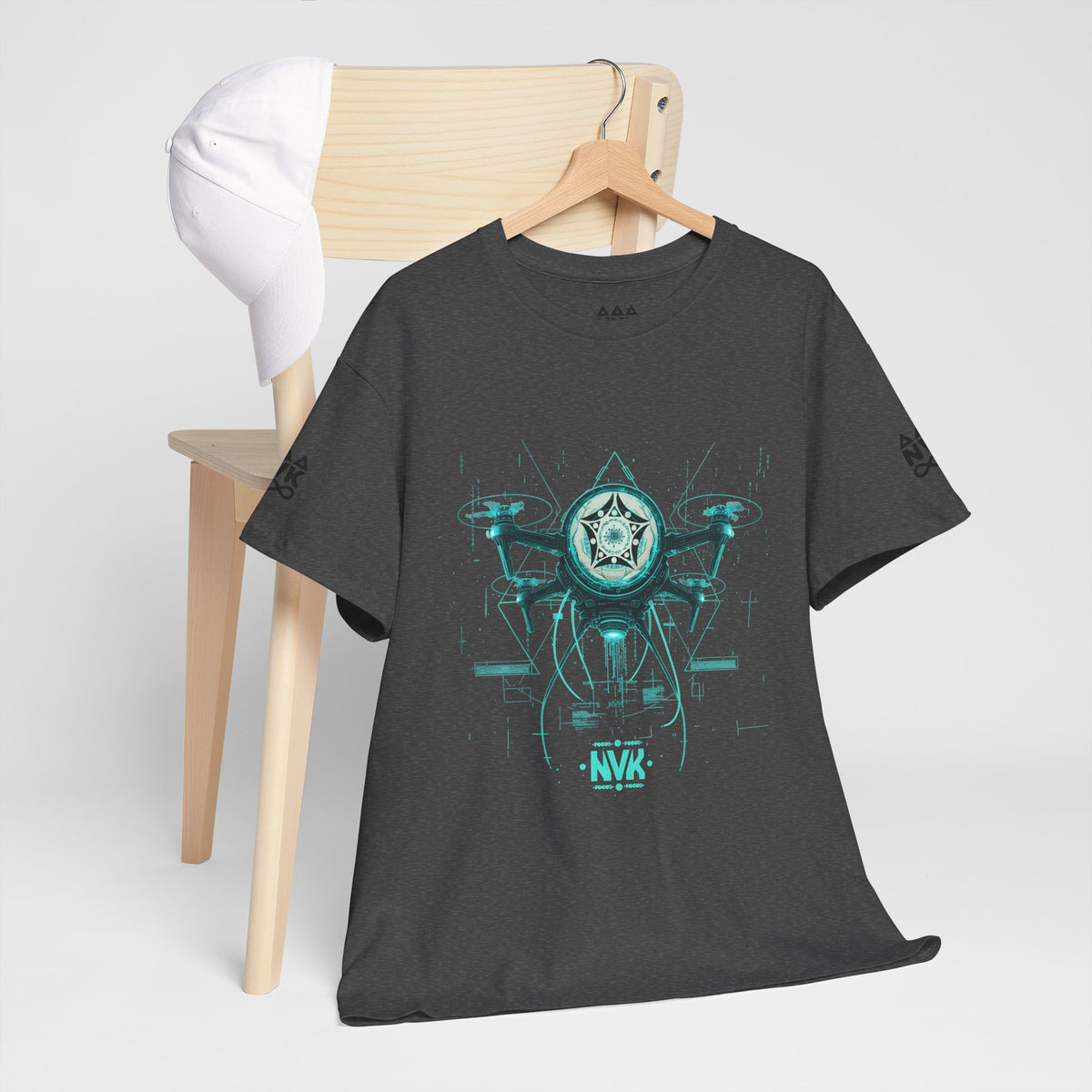 NVK ALIEN DRONE EMBLEM TEE™ — Futuristic Tech Graphic