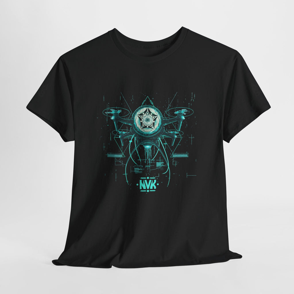 NVK ALIEN DRONE EMBLEM TEE™ — Futuristic Tech Graphic