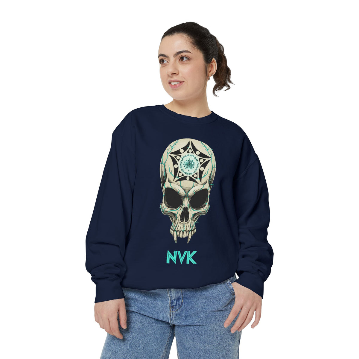 NVK BUGA SPHERE SKULL SWEATSHIRT™ — Graphic Crewneck