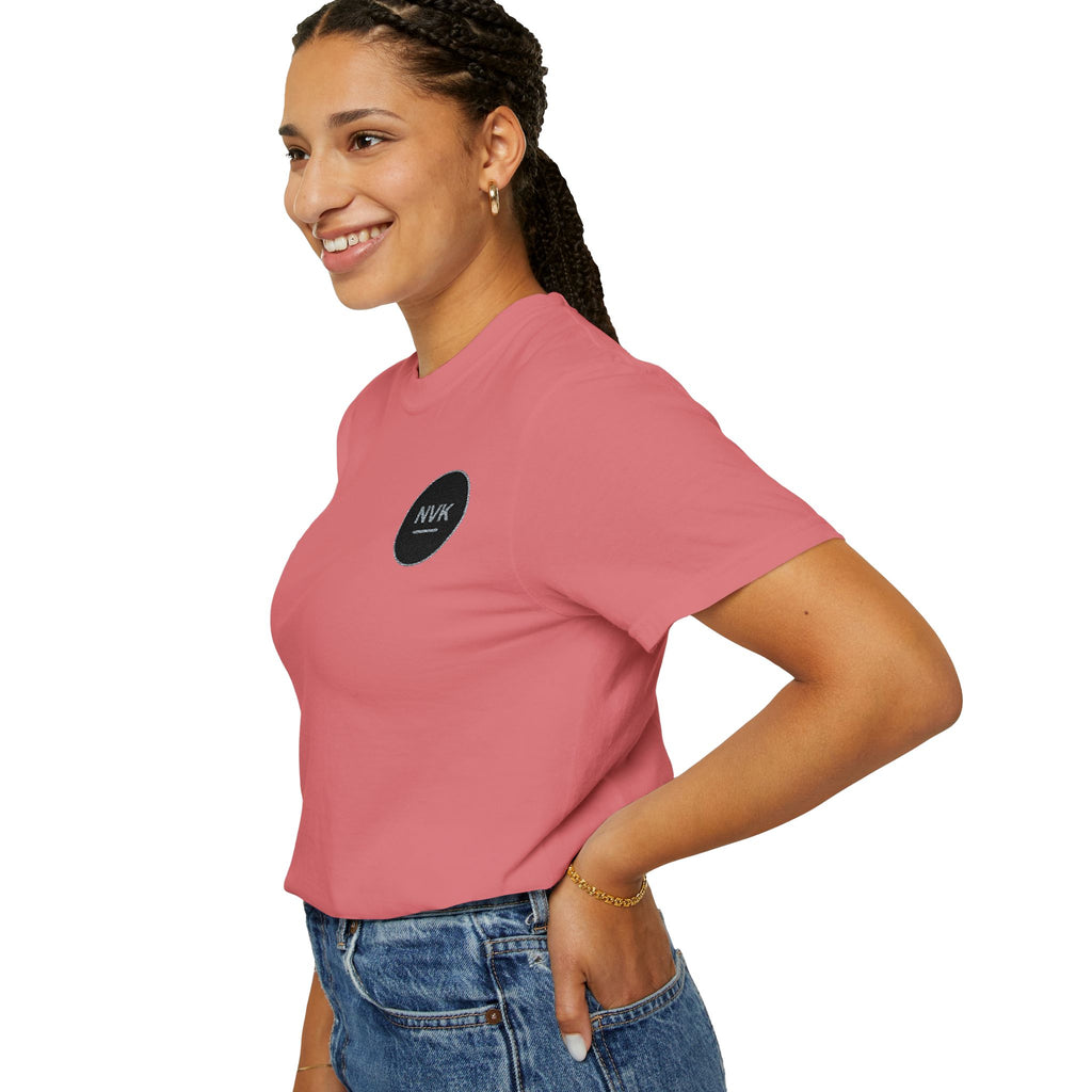 NVK MINIMAL LOGO TEE™ — Heavyweight Garment-Dyed Essential