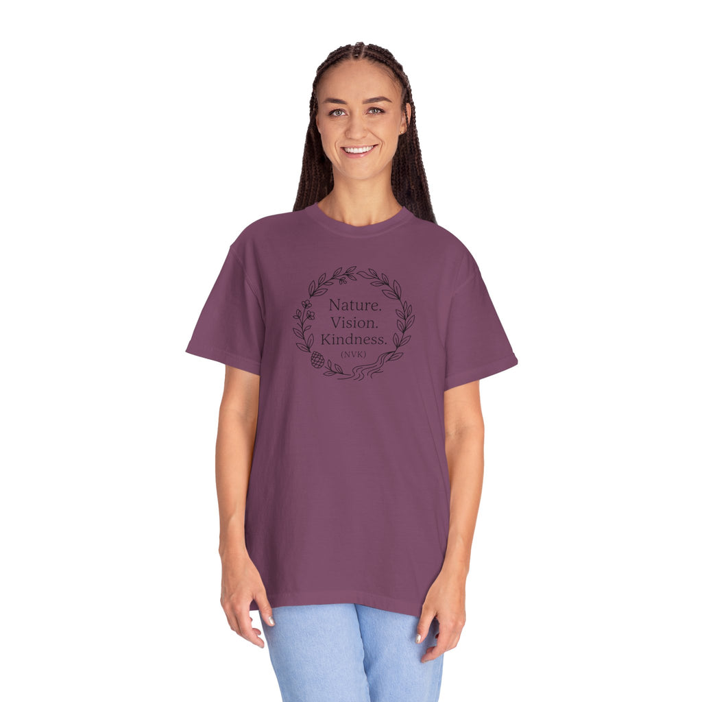 NVK NATURE VISION KINDNESS TEE™ — Floral Wreath Graphic