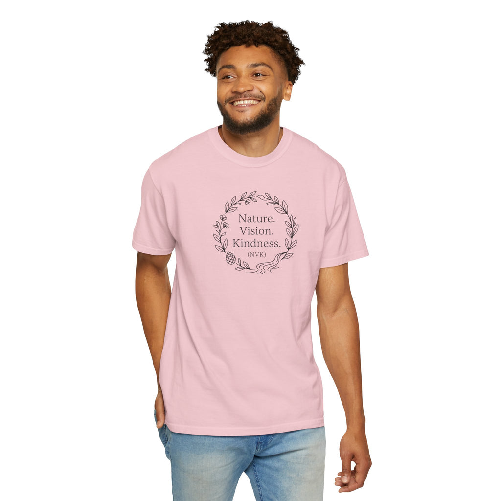 NVK NATURE VISION KINDNESS TEE™ — Floral Wreath Graphic