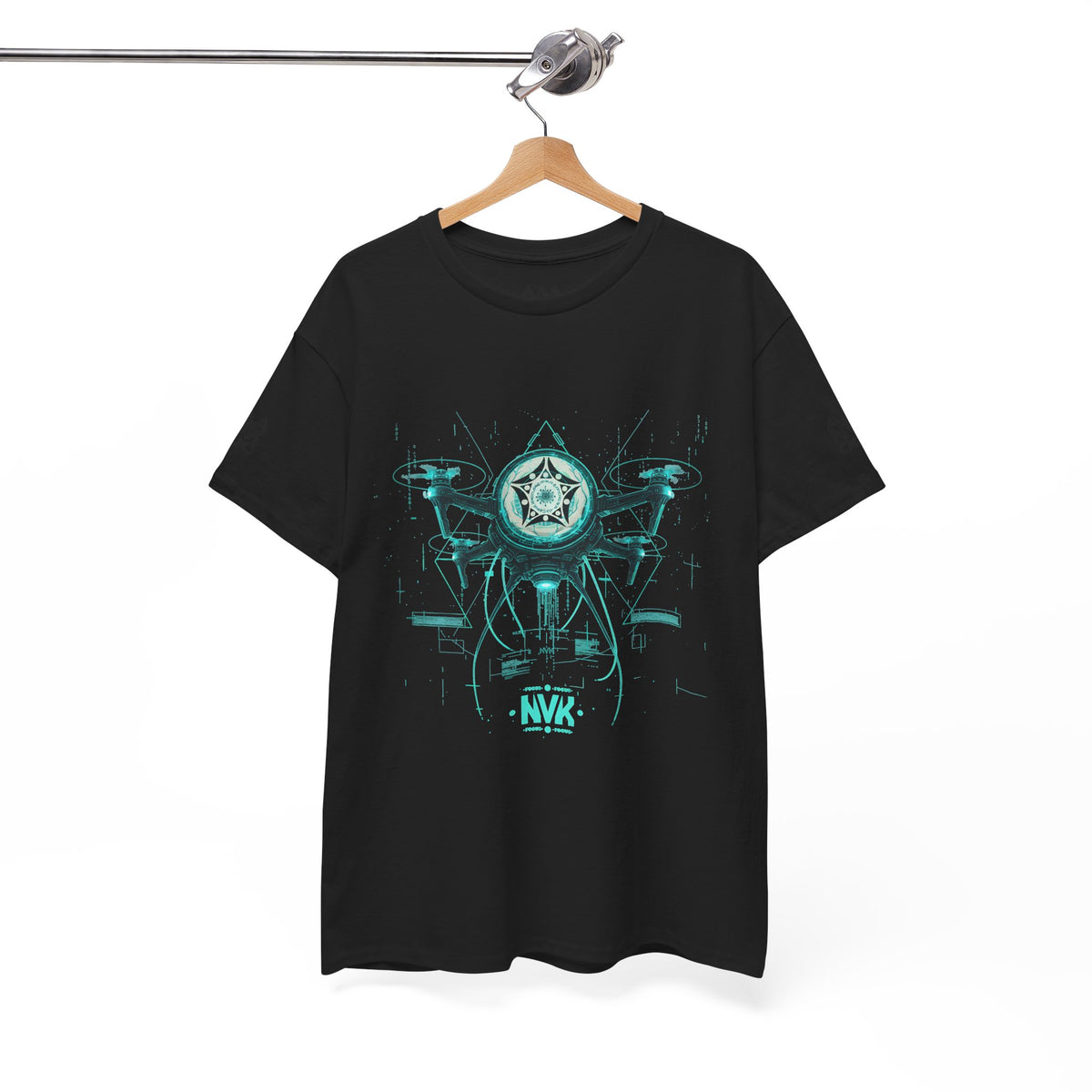 NVK ALIEN DRONE EMBLEM TEE™ — Futuristic Tech Graphic