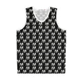 NVK MONOGRAM BASKETBALL JERSEY™ — Black/White AOP Athletic Tank