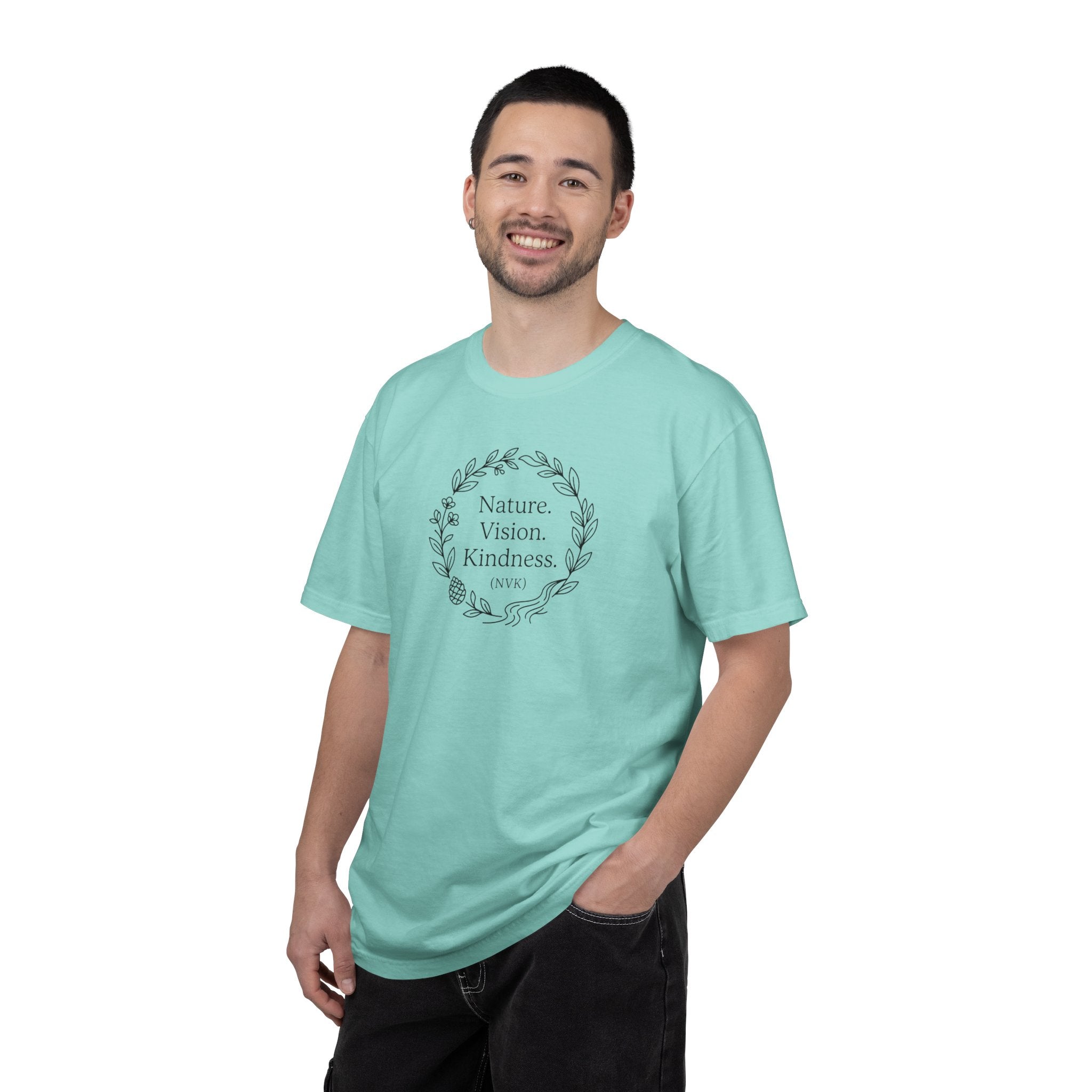 NVK NATURE VISION KINDNESS TEE™ — Floral Wreath Graphic