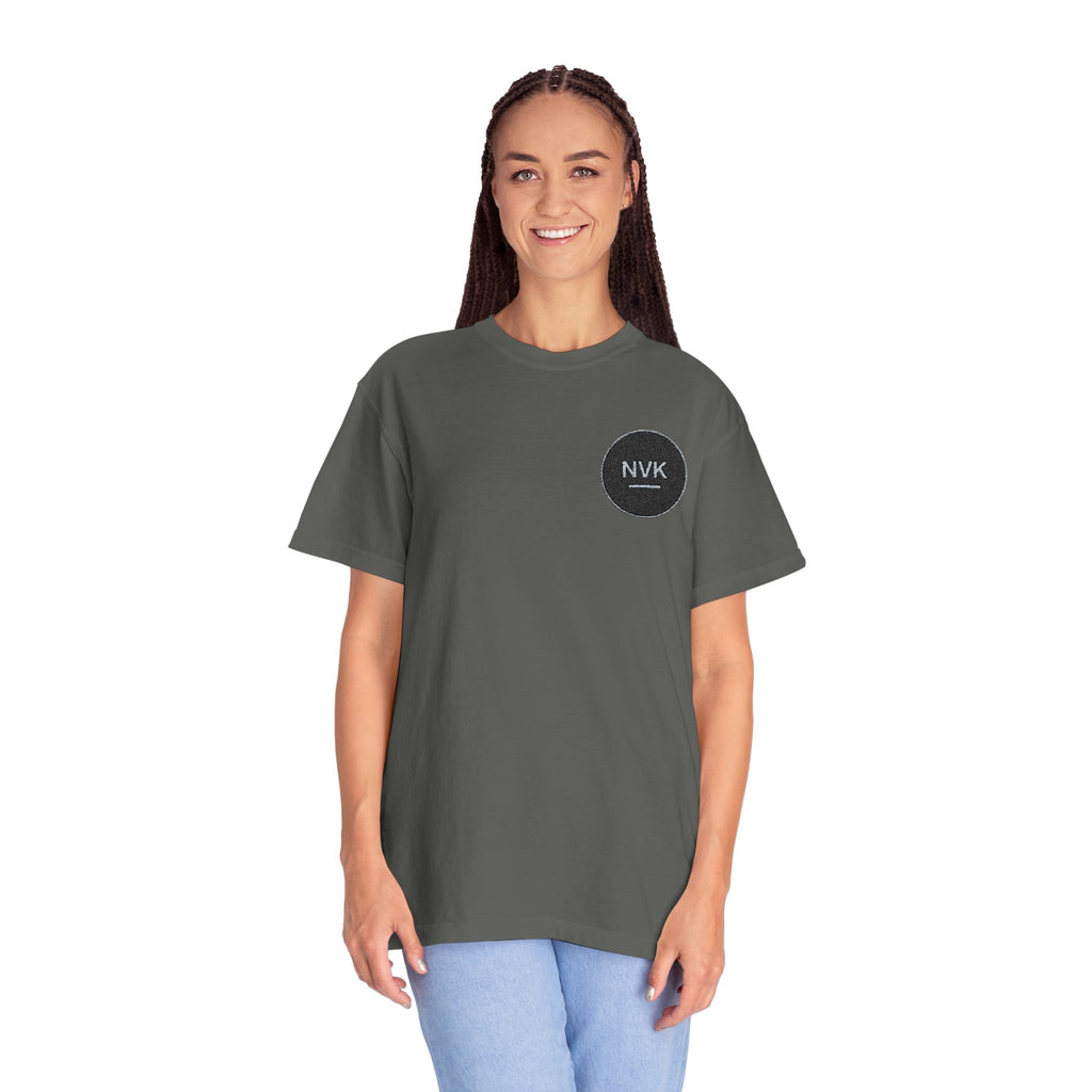NVK MINIMAL LOGO TEE™ — Heavyweight Garment-Dyed Essential
