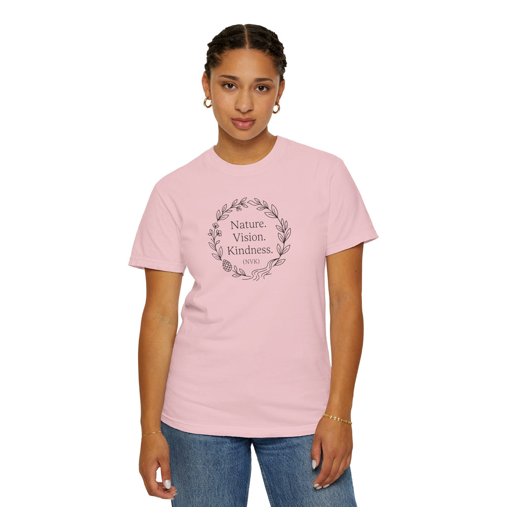 NVK NATURE VISION KINDNESS TEE™ — Floral Wreath Graphic