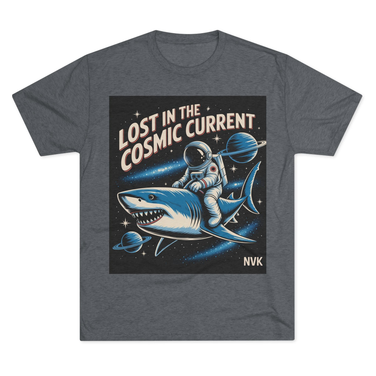 NVK COSMIC CURRENT TEE™ — Unisex Tri-Blend Graphic