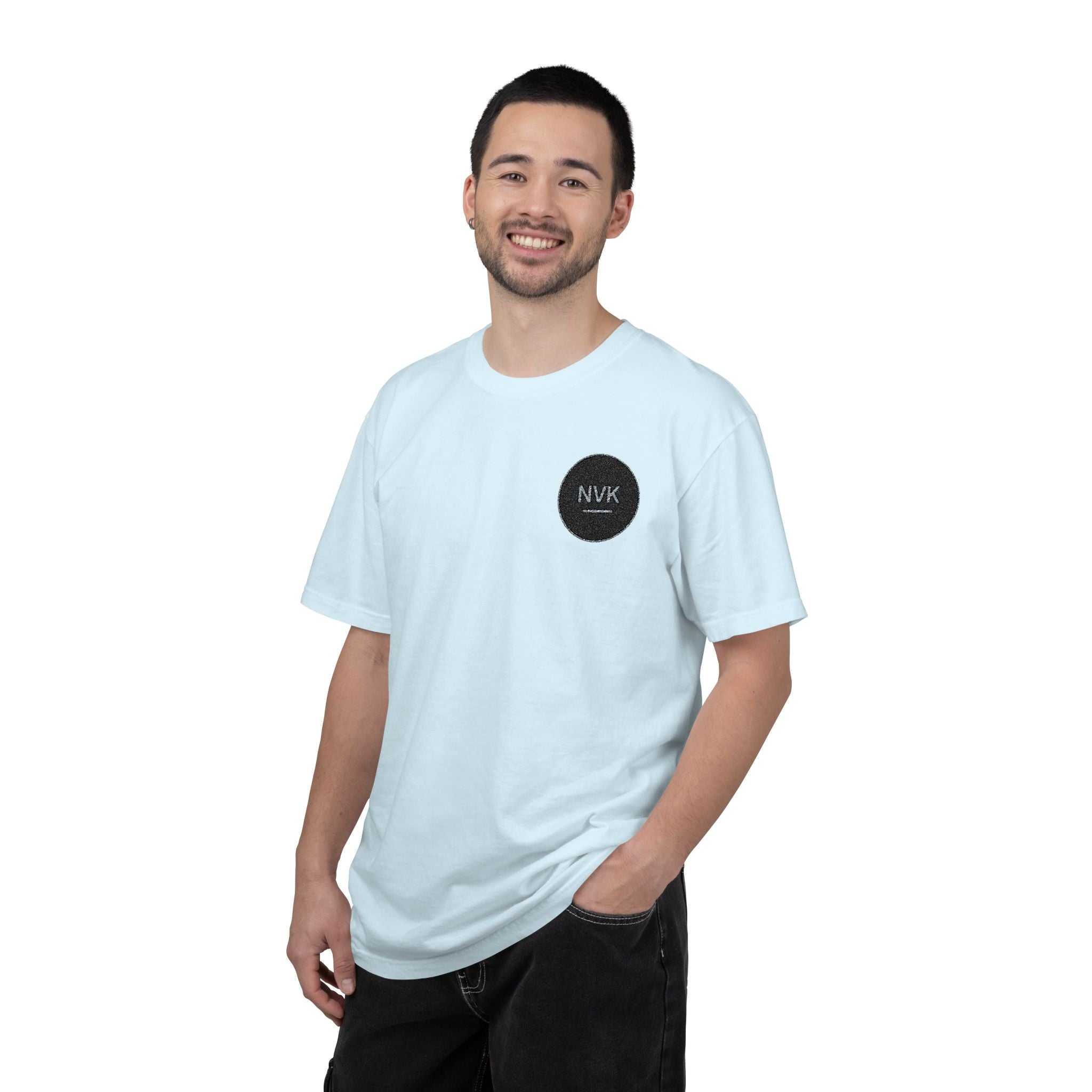 NVK MINIMAL LOGO TEE™ — Heavyweight Garment-Dyed Essential