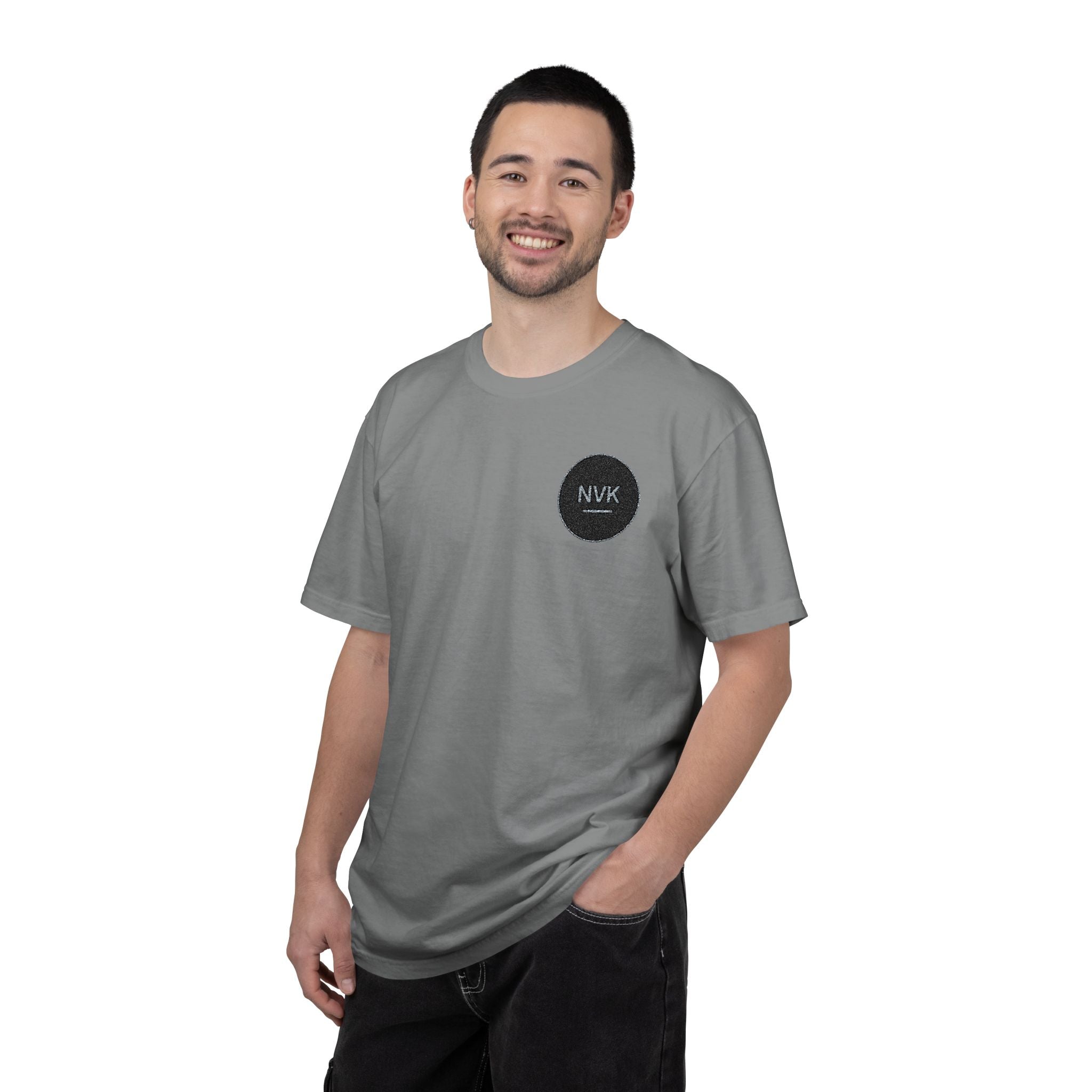 NVK MINIMAL LOGO TEE™ — Heavyweight Garment-Dyed Essential