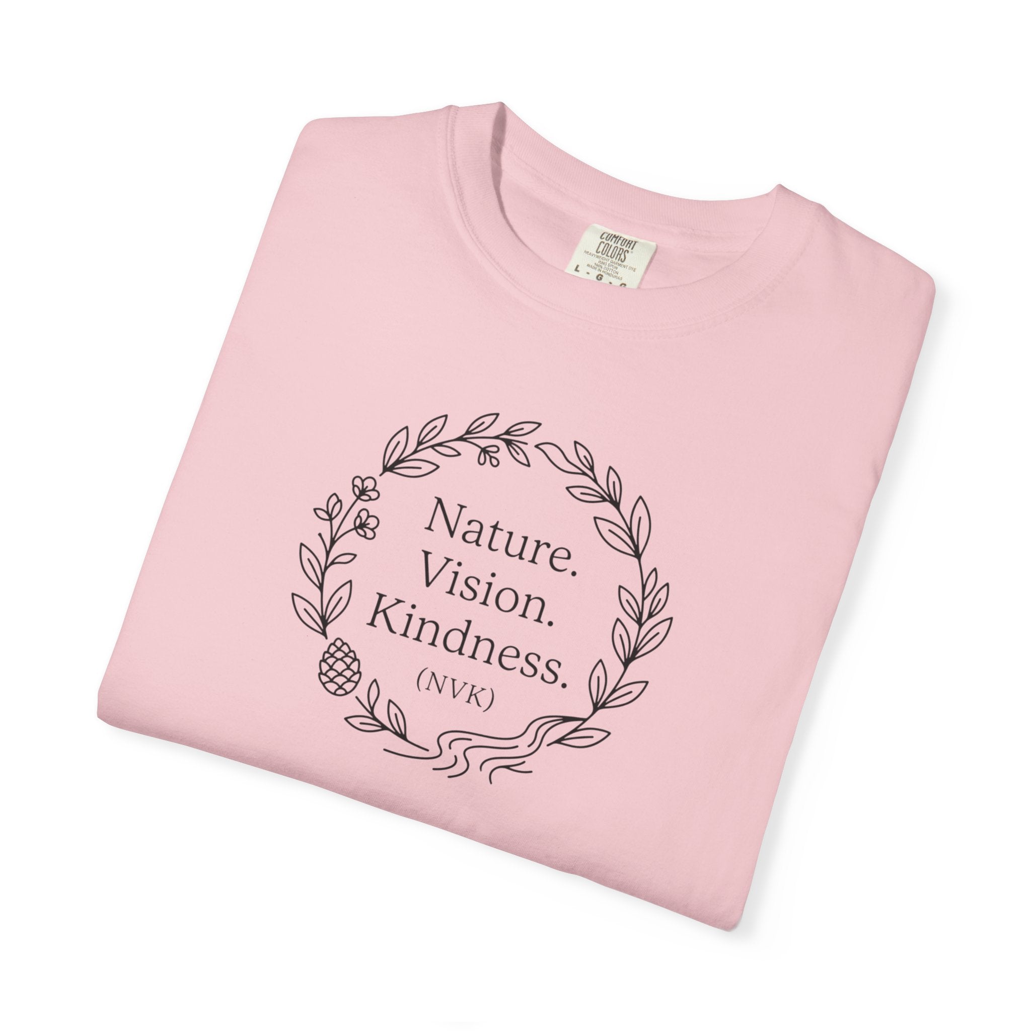 NVK NATURE VISION KINDNESS TEE™ — Floral Wreath Graphic