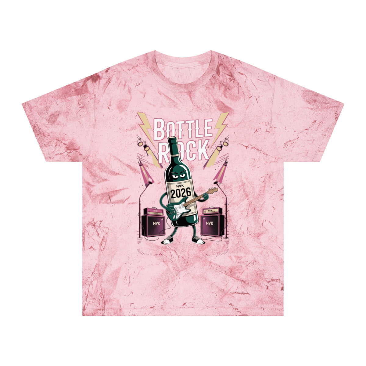 NVK BOTTLE ROCK TEE™ — Vintage Tie-Dye Graphic