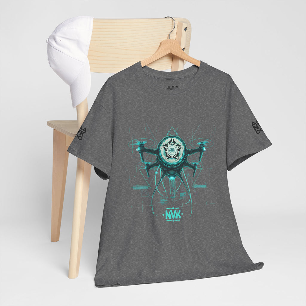 NVK ALIEN DRONE EMBLEM TEE™ — Futuristic Tech Graphic