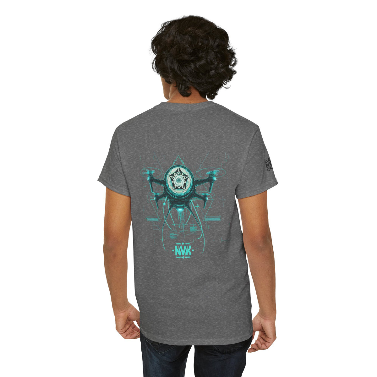 NVK ALIEN DRONE EMBLEM TEE™ — Futuristic Tech Graphic