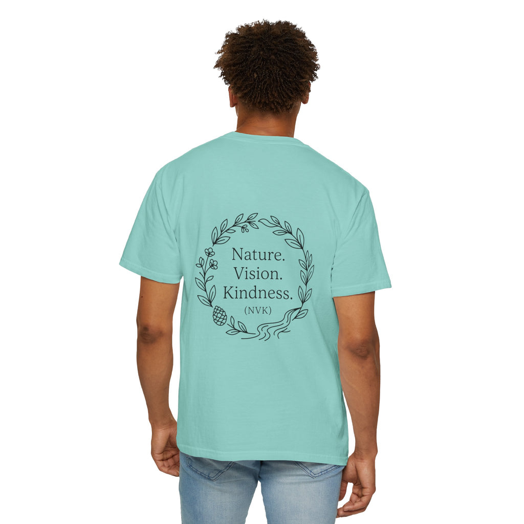 NVK NATURE VISION KINDNESS TEE™ — Floral Wreath Graphic