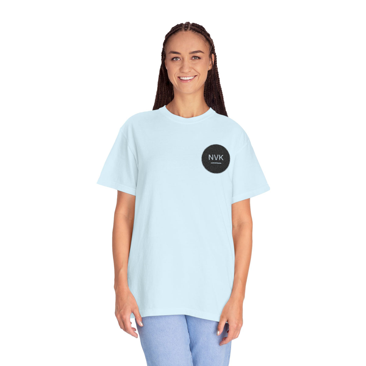 NVK MINIMAL LOGO TEE™ — Heavyweight Garment-Dyed Essential
