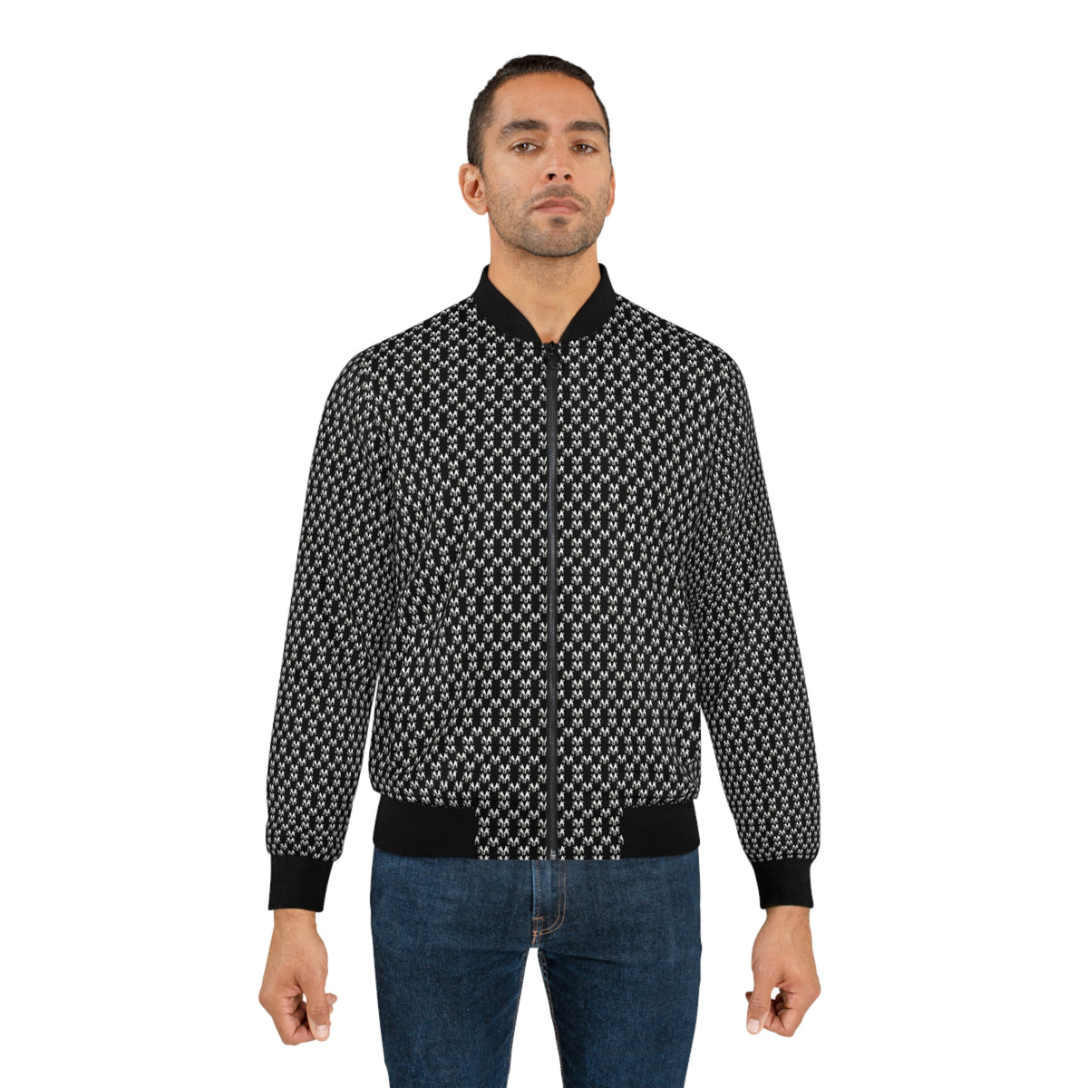 NVK HOUNDSTOOTH BOMBER JACKET™ — Men's AOP Outerwear