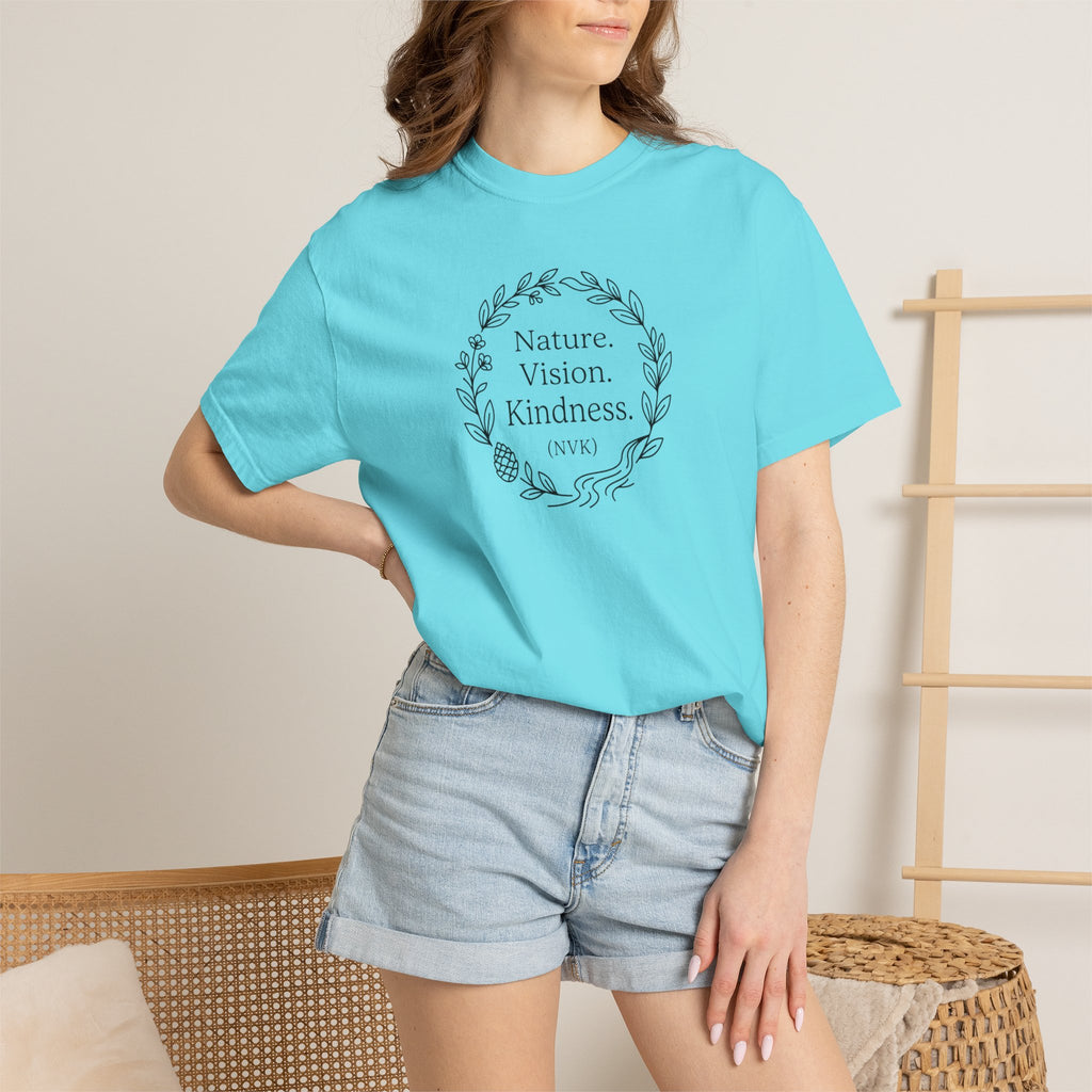 NVK NATURE VISION KINDNESS TEE™ — Floral Wreath Graphic