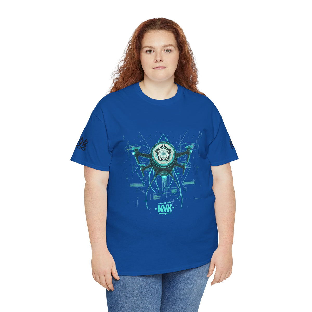 NVK ALIEN DRONE EMBLEM TEE™ — Futuristic Tech Graphic