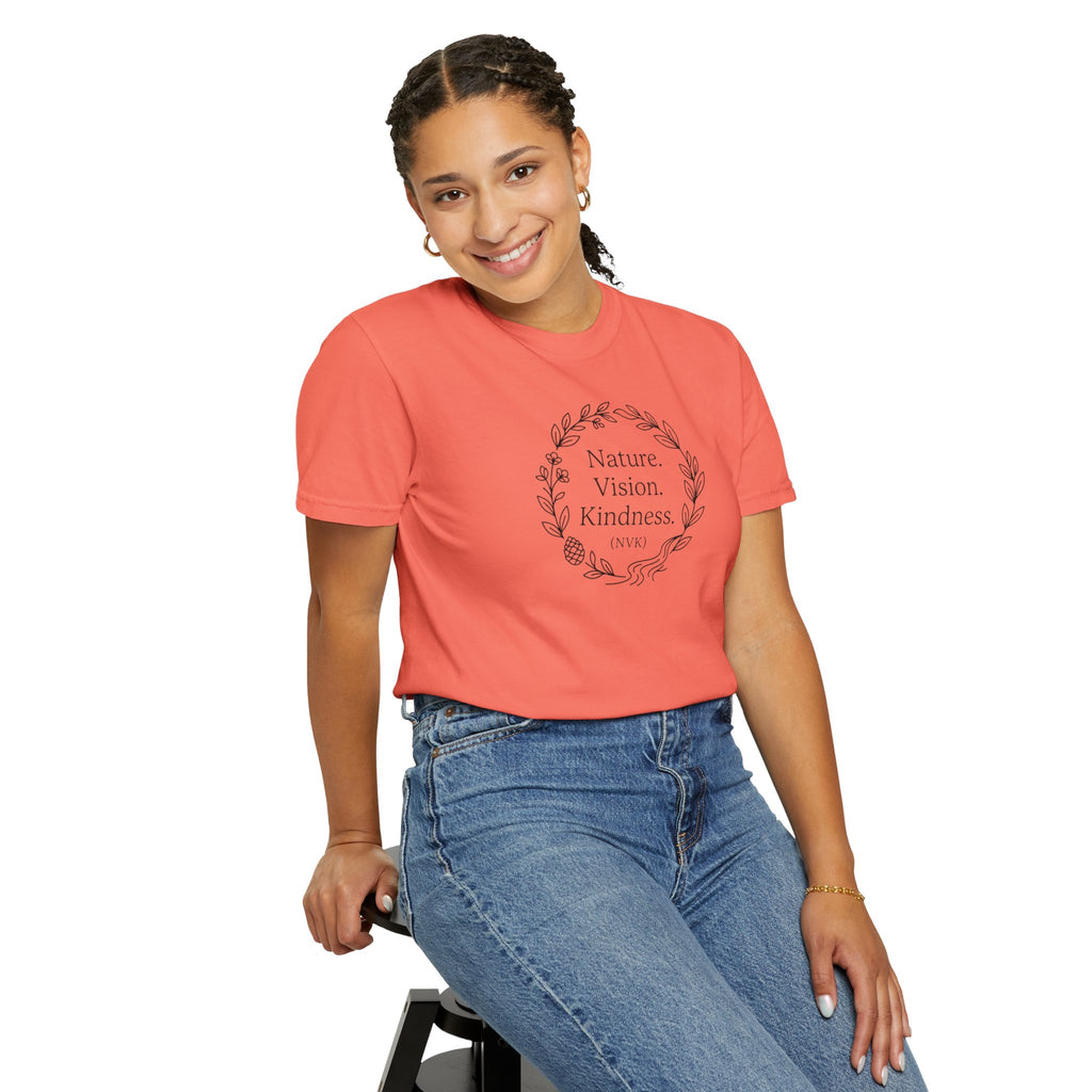 NVK NATURE VISION KINDNESS TEE™ — Floral Wreath Graphic