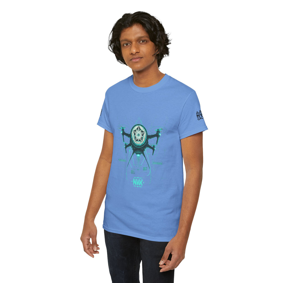 NVK ALIEN DRONE EMBLEM TEE™ — Futuristic Tech Graphic