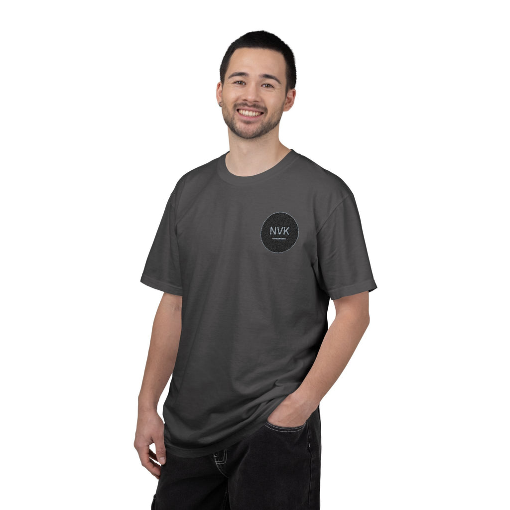 NVK MINIMAL LOGO TEE™ — Heavyweight Garment-Dyed Essential