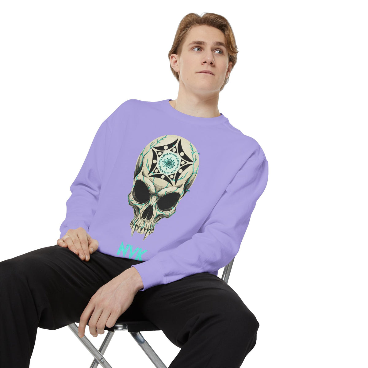 NVK BUGA SPHERE SKULL SWEATSHIRT™ — Graphic Crewneck