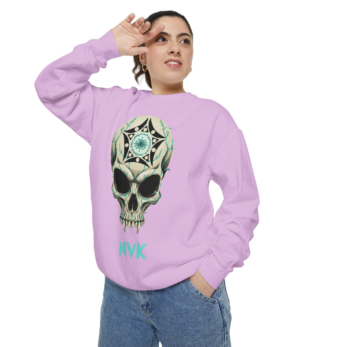 NVK BUGA SPHERE SKULL SWEATSHIRT™ — Graphic Crewneck