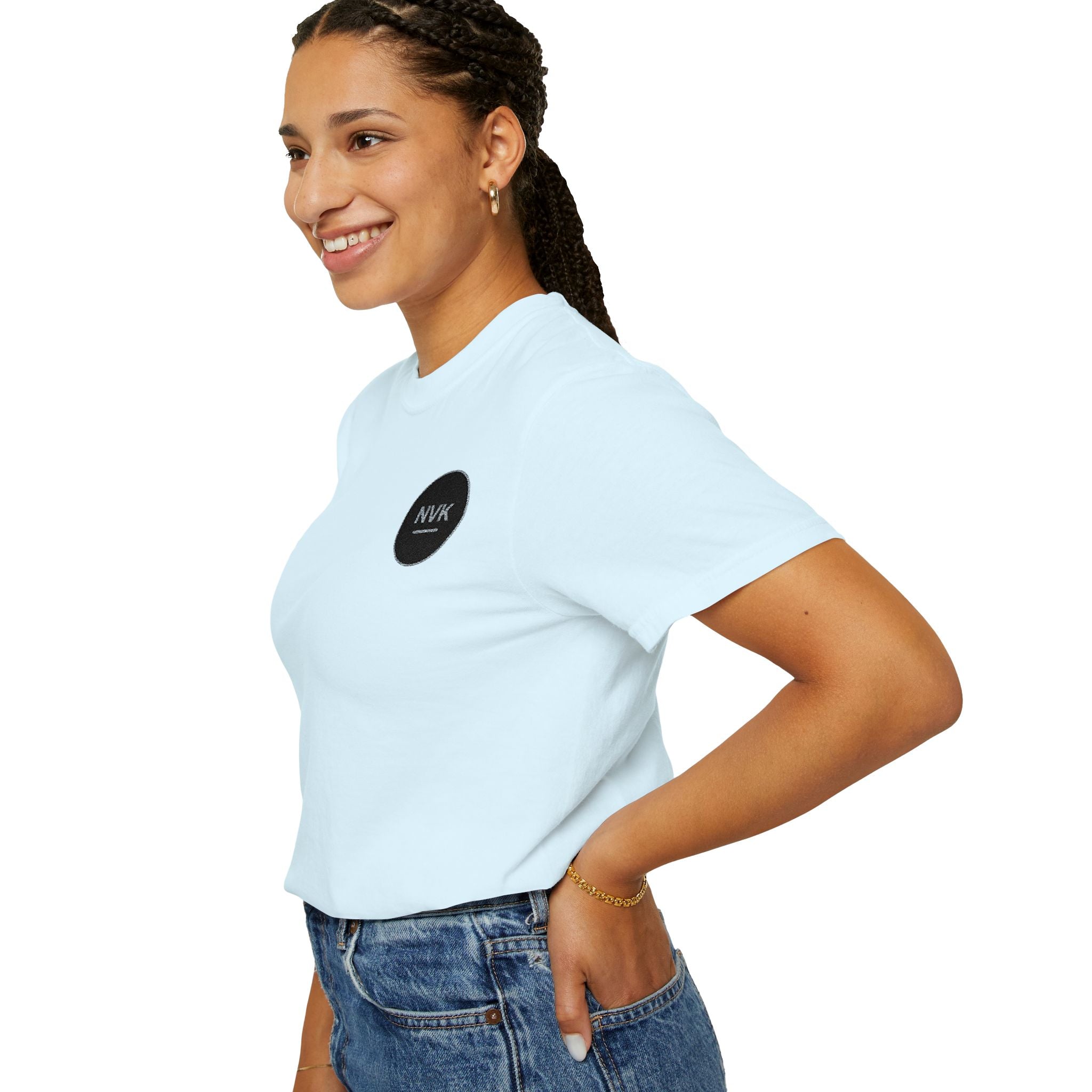 NVK MINIMAL LOGO TEE™ — Heavyweight Garment-Dyed Essential