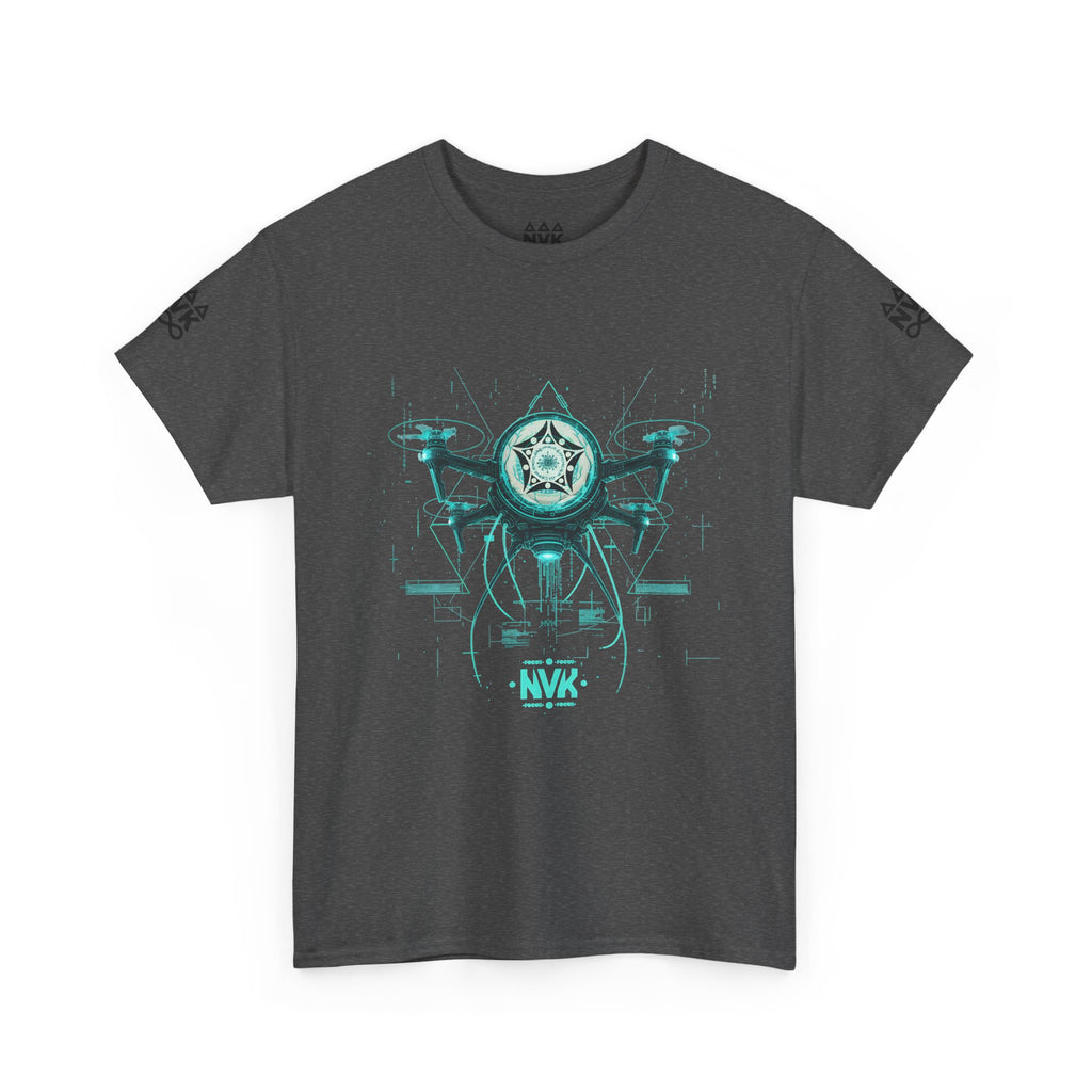 NVK ALIEN DRONE EMBLEM TEE™ — Futuristic Tech Graphic