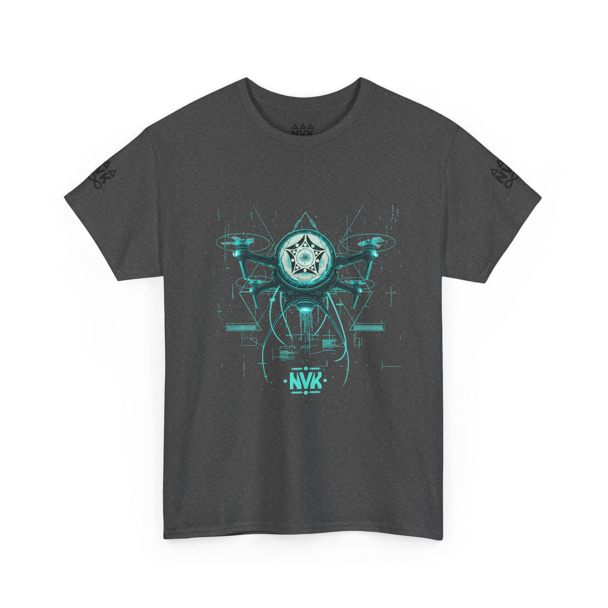 NVK ALIEN DRONE EMBLEM TEE™ — Futuristic Tech Graphic