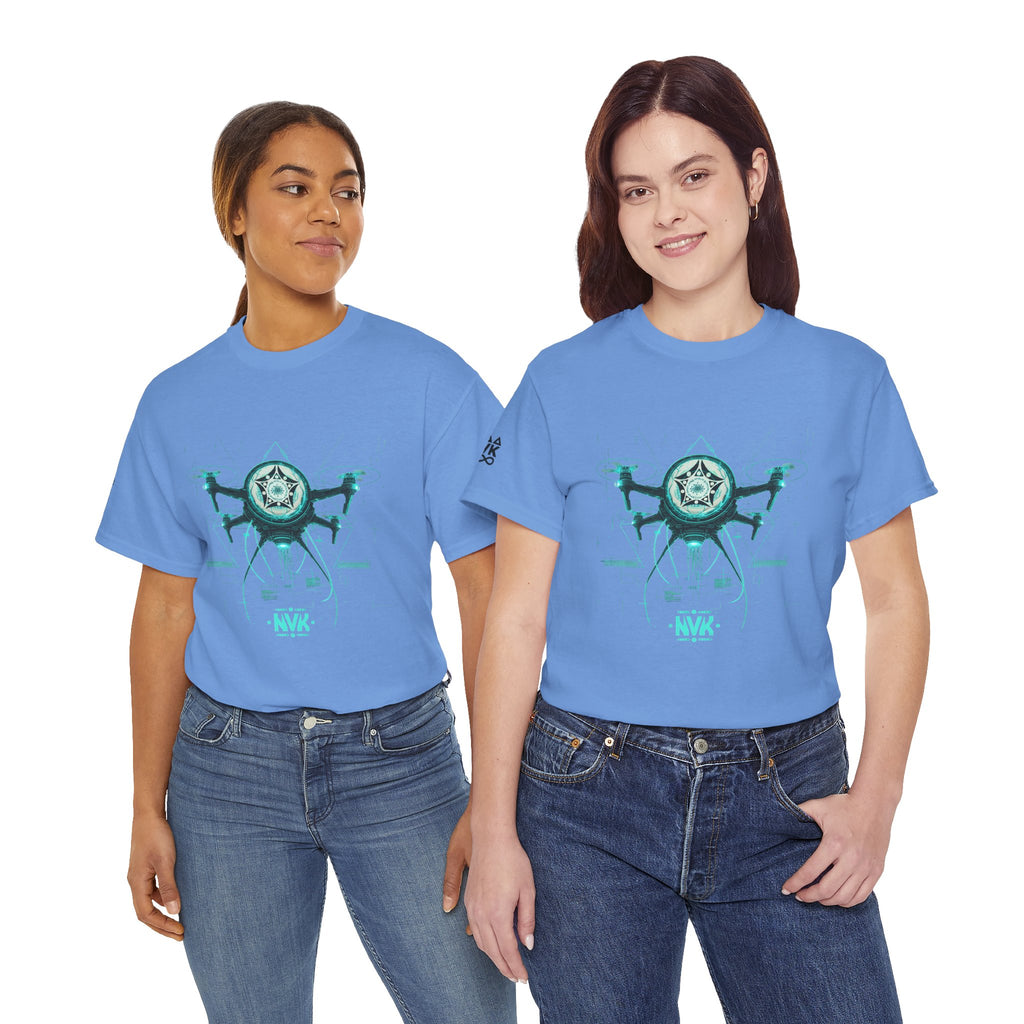 NVK ALIEN DRONE EMBLEM TEE™ — Futuristic Tech Graphic