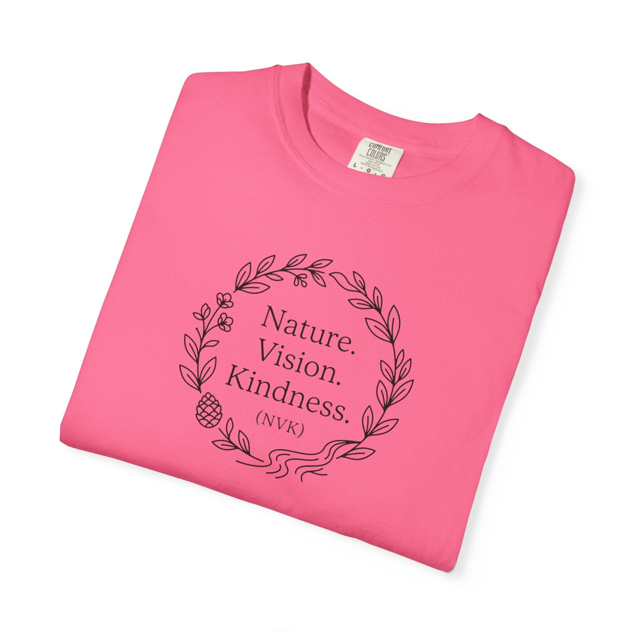 NVK NATURE VISION KINDNESS TEE™ — Floral Wreath Graphic