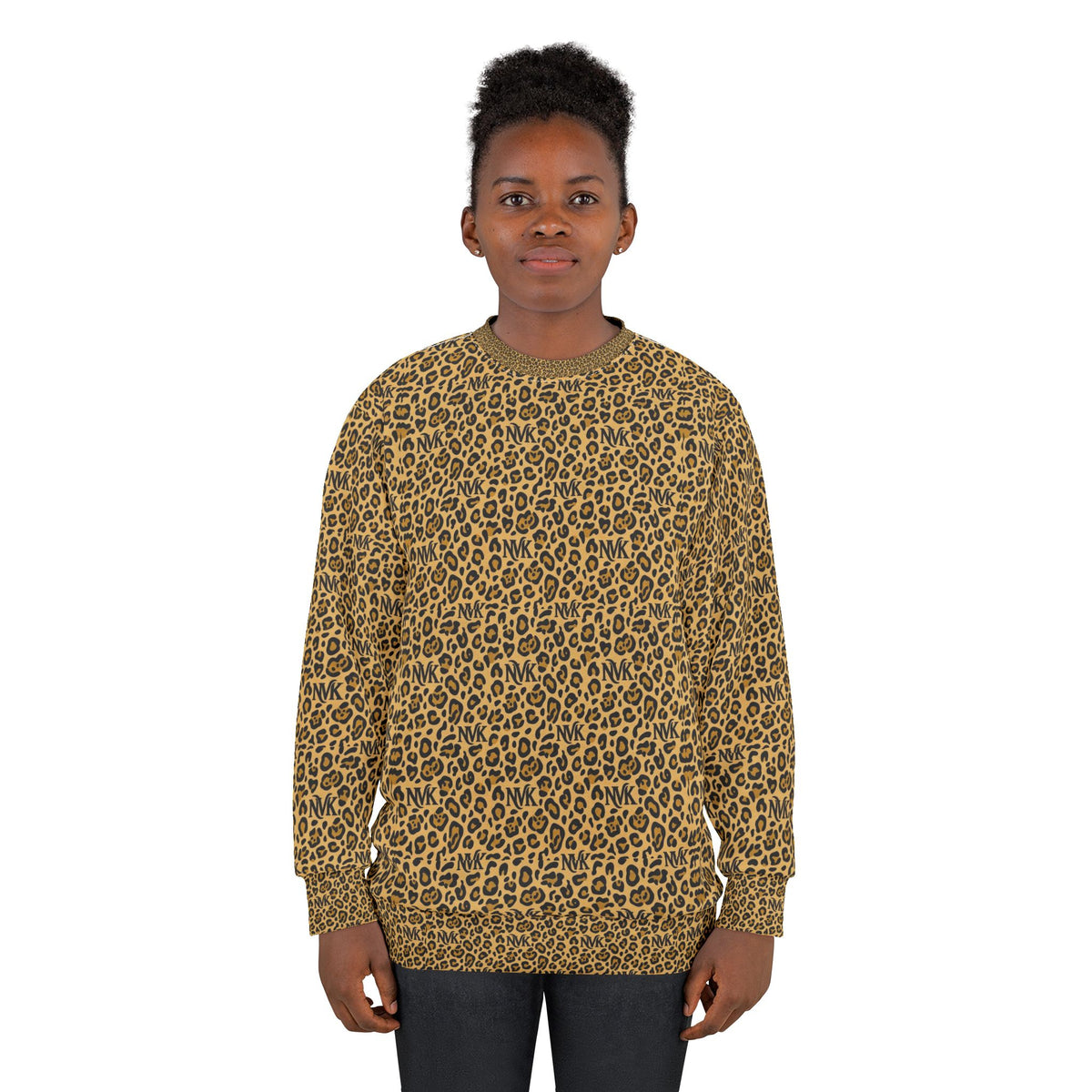 NVK LEOPARD PRINT SWEATSHIRT™ — Unisex AOP Crewneck