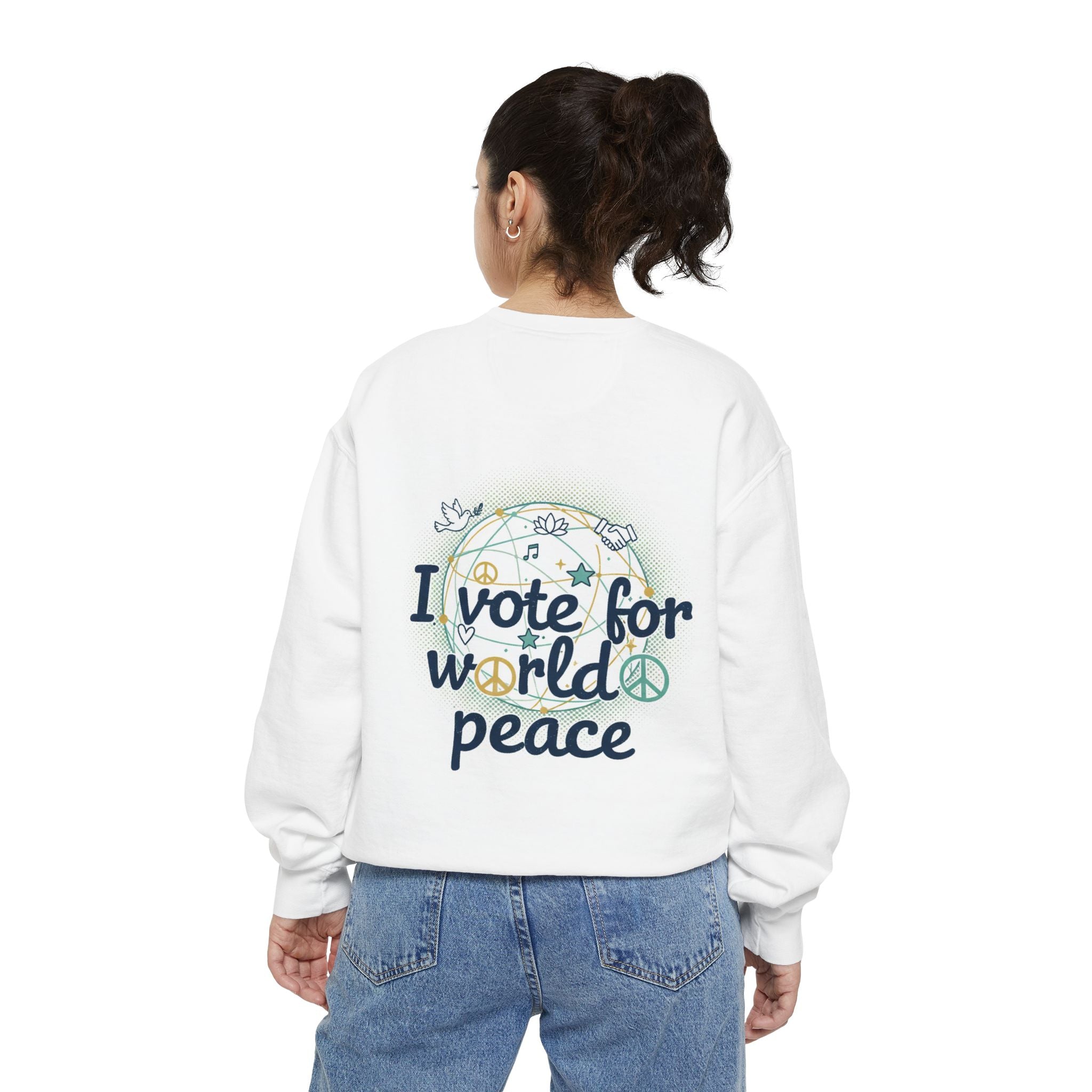 NVK WORLD PEACE SWEATSHIRT™ — Embroidered Unisex Crewneck