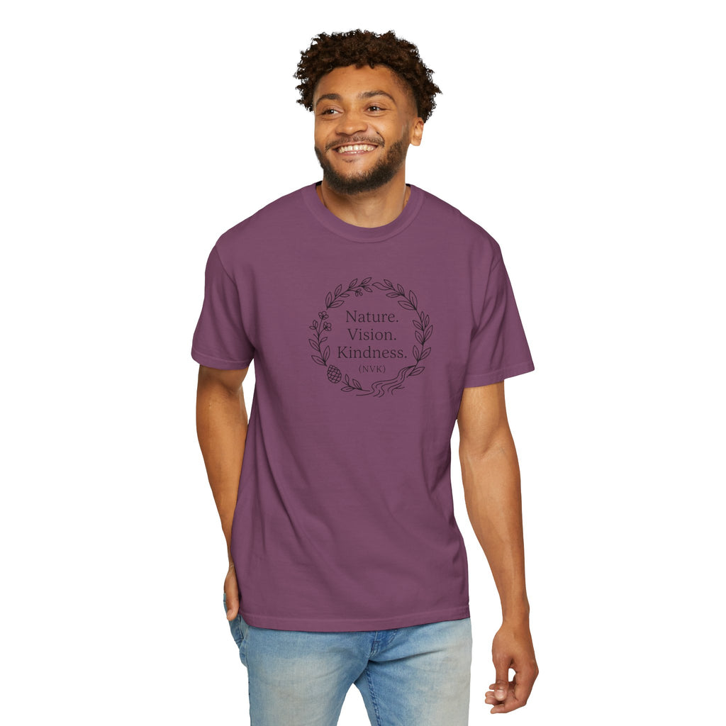 NVK NATURE VISION KINDNESS TEE™ — Floral Wreath Graphic