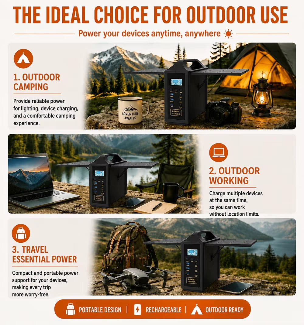NVK POWER™ Portable Solar Power Station (200W Pro)