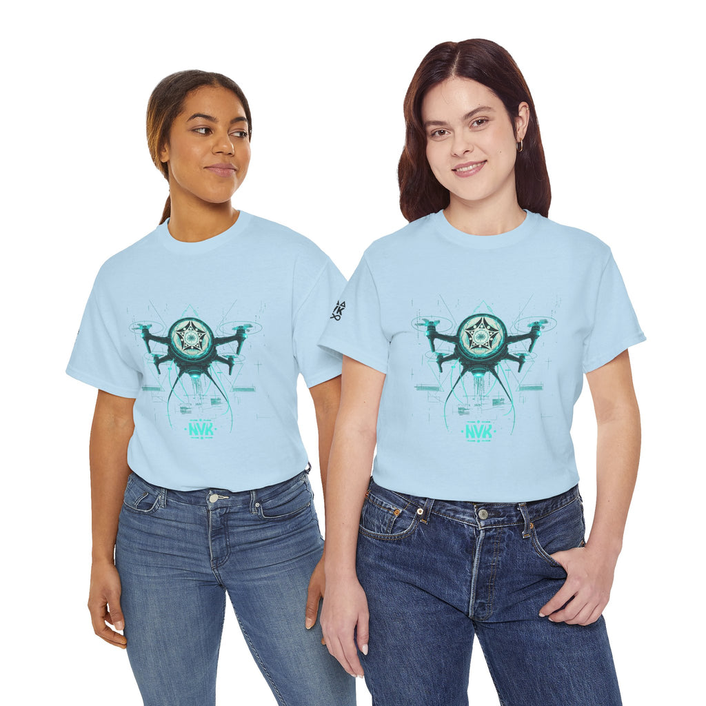 NVK ALIEN DRONE EMBLEM TEE™ — Futuristic Tech Graphic
