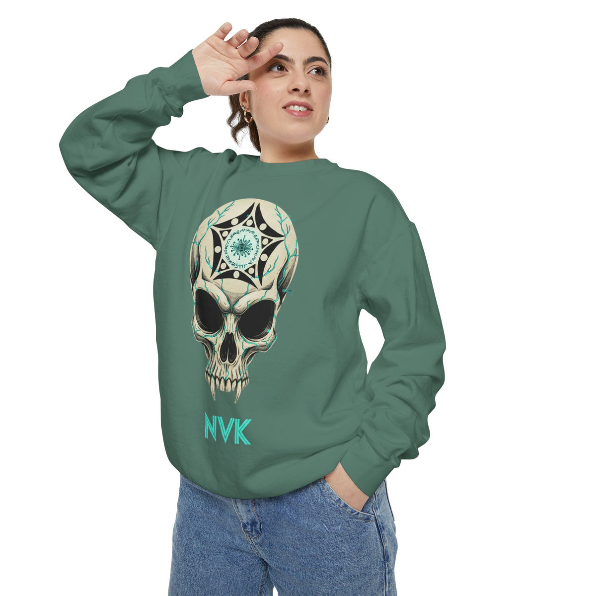 NVK BUGA SPHERE SKULL SWEATSHIRT™ — Graphic Crewneck