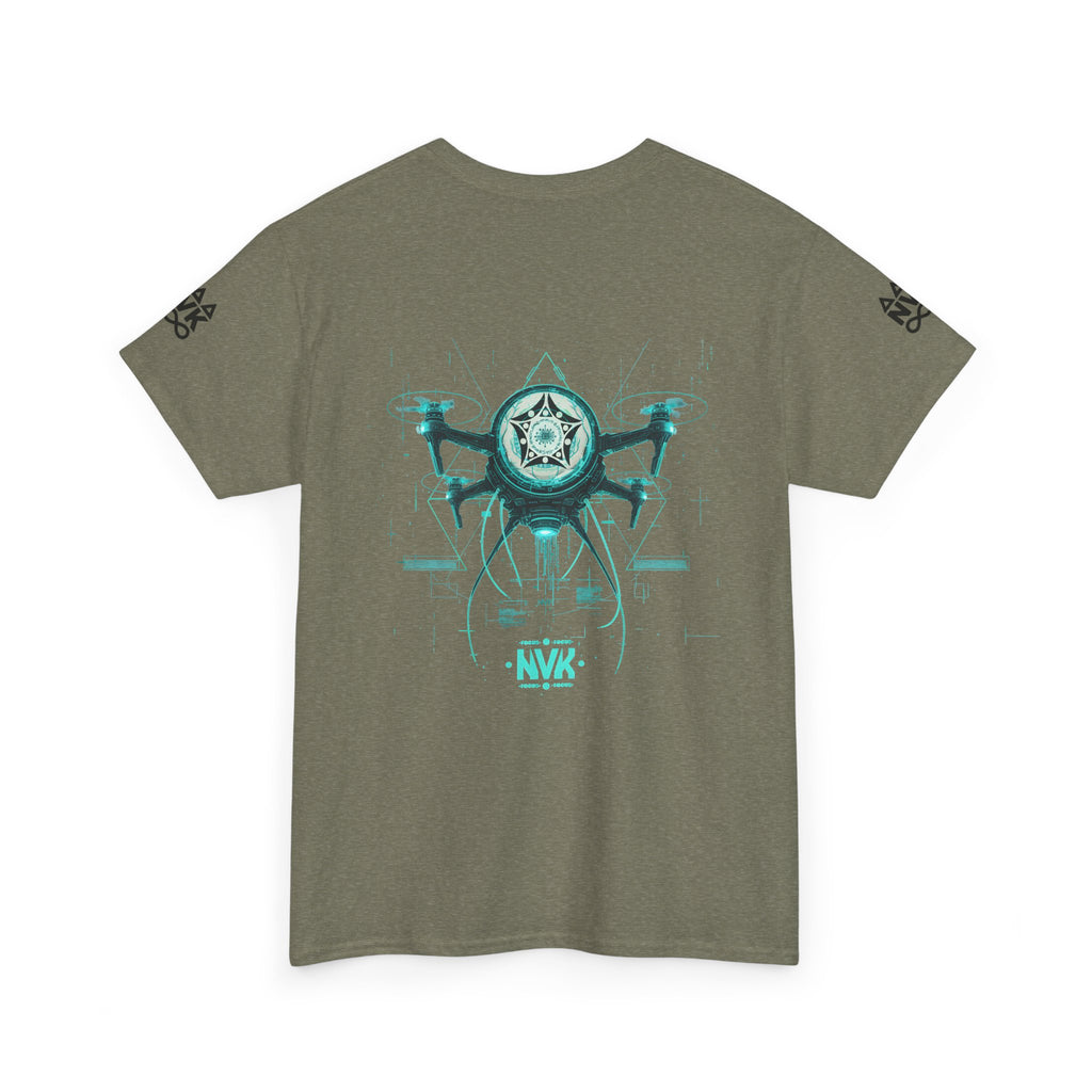 NVK ALIEN DRONE EMBLEM TEE™ — Futuristic Tech Graphic