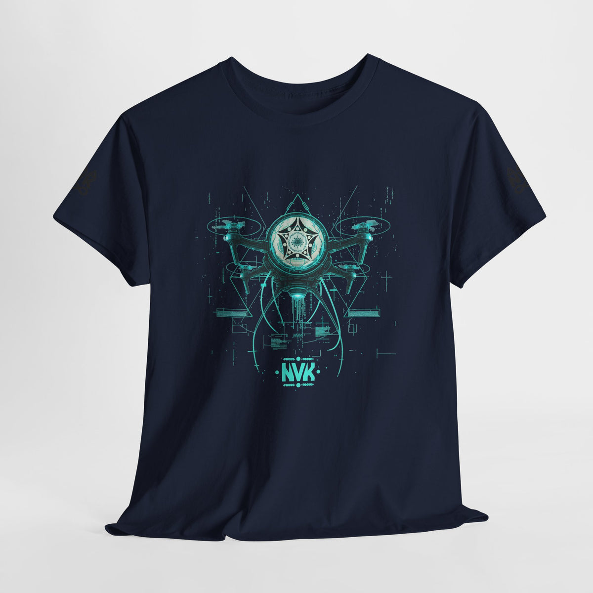 NVK ALIEN DRONE EMBLEM TEE™ — Futuristic Tech Graphic